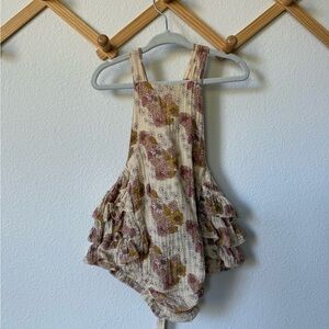 Floral Ruffled Kids Romper